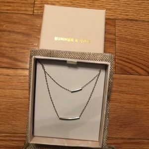 Summer & Rose double bar necklace